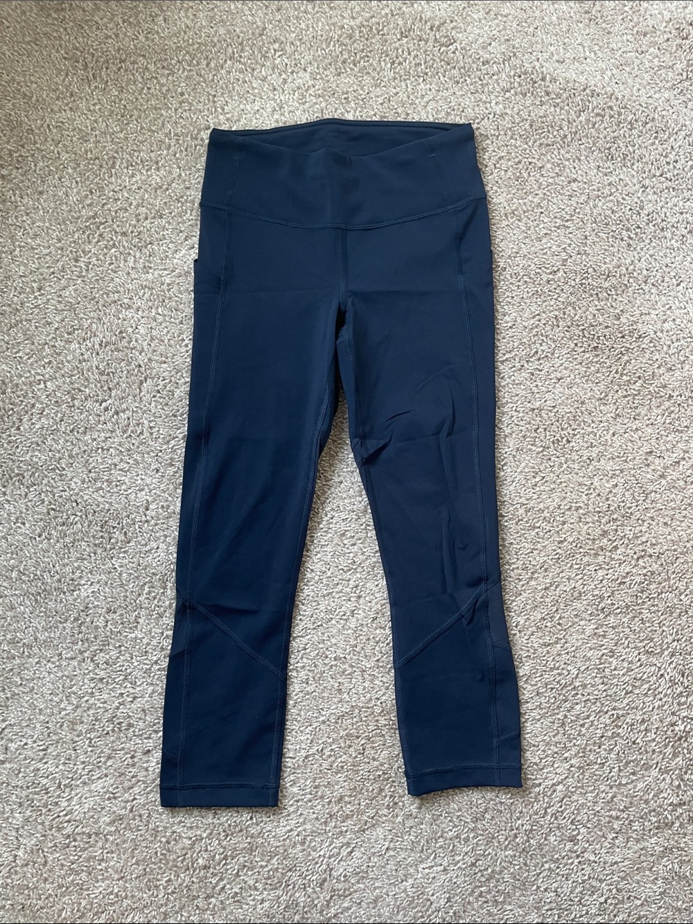 lululemon athletica Navy Cropped Leggings Size 4